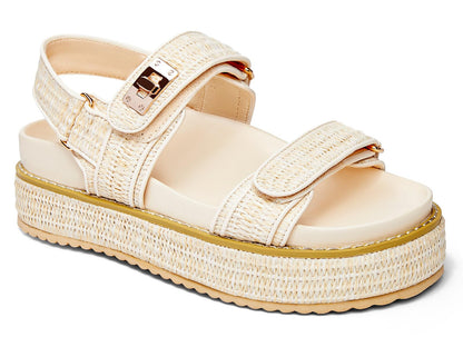 Coutgo sandals — comfortable double strap platform design for summer beach wear