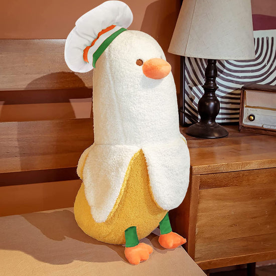 Toy figure — Peach cat banana duck plush toy for girls and boys