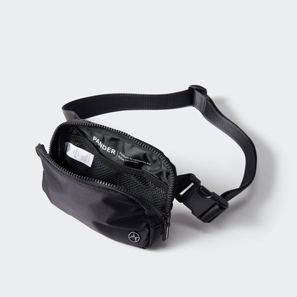 Pander two way zipper fanny pack - water repellent nylon waist pack for women