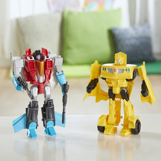 Toy figure — Transformers Bumblebee and Starscream 2-pack for kids 6 and up