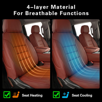 EKR vehicle seat cover — Custom fit faux leather for 2025-2026 Chevrolet Tahoe