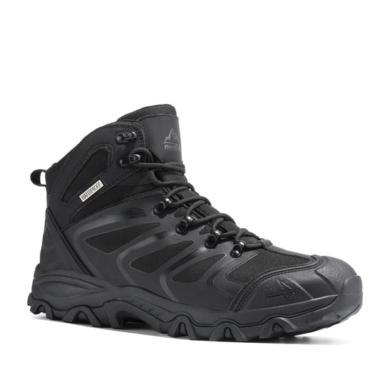 NORTIV 8 men's ankle high waterproof hiking boots - lightweight outdoor footwear.