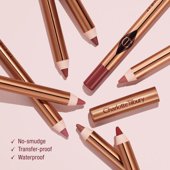 Charlotte Tilbury Pillow Talk Icons on the go kit — 4-piece makeup set in nude-pink tones