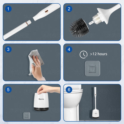 Electric cleaning brush — efficient toilet cleanerElectric cleaning brush — hygienic toilet cleaning solution.