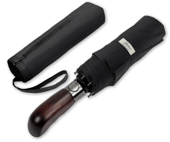 Balios umbrella - Real wood handle with automatic open close and windproof design