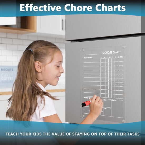 Neatsure writing board — clear monthly planner for fridge with 8 markers