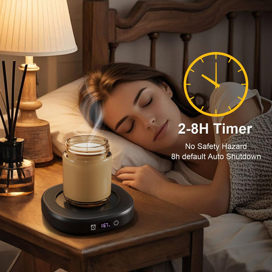 Bsigo smart coffee mug warmer — temperature setting and auto shut off features