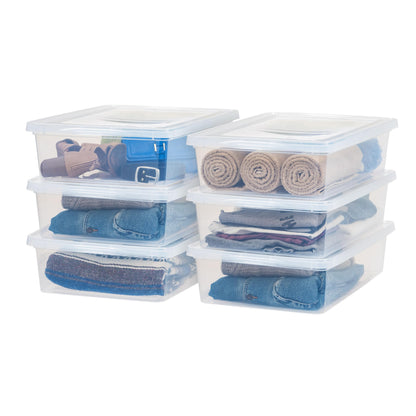 Storage box — BPA-free plastic with lid and stackable design from IRIS USA