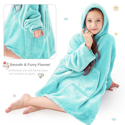 Aemicion wearable blanket hoodie for adults and kids, great gift option for birthdays