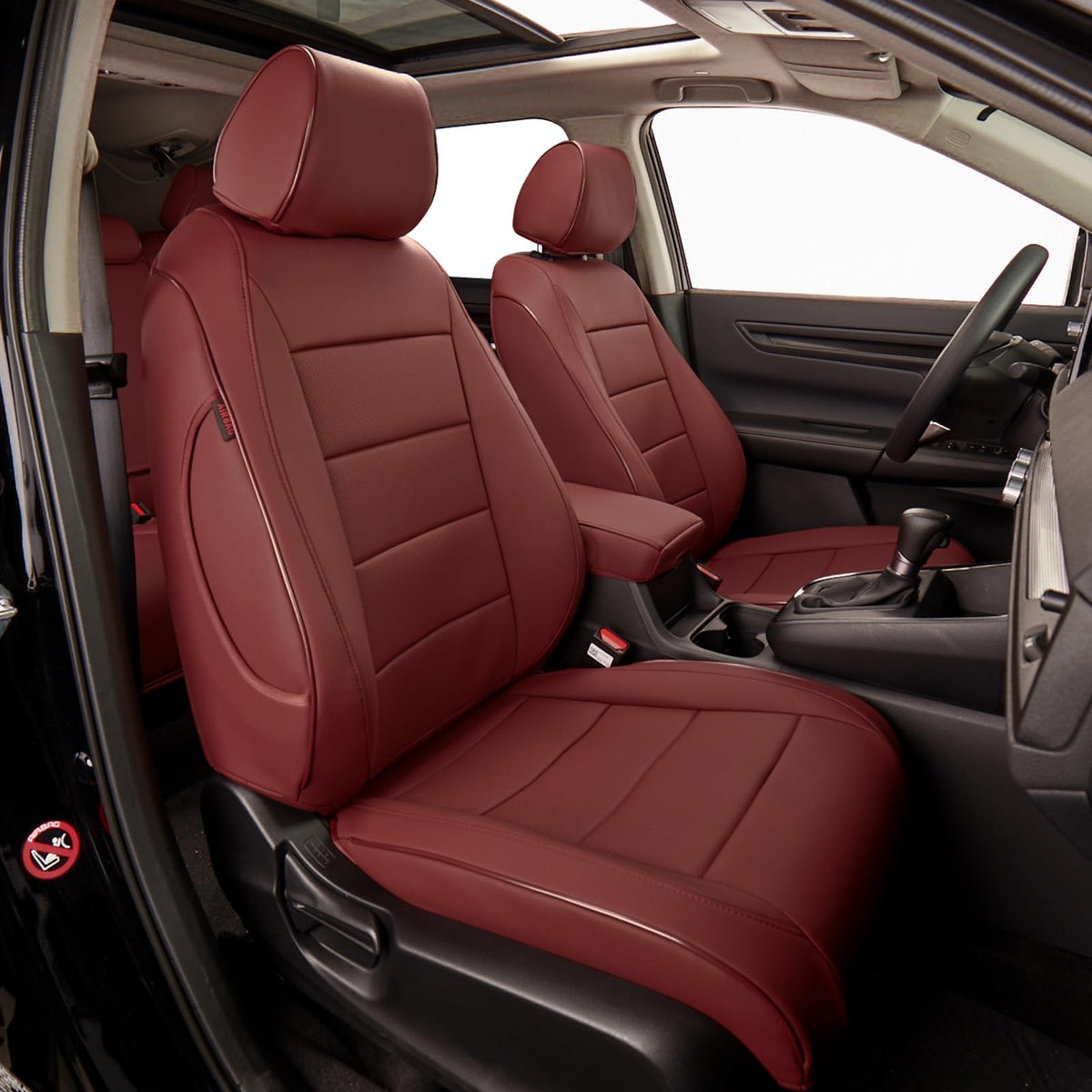 EKR custom fit seat covers — full set faux leather burgundy for Volvo XC40 2019-2026