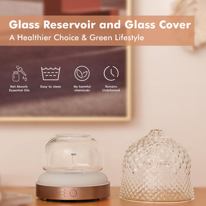 Aroma diffuser — glass reservoir design