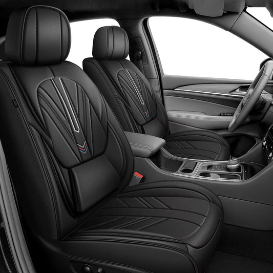 AOMSAZTO leather seat covers — fit for Toyota bZ 2026 full set in black