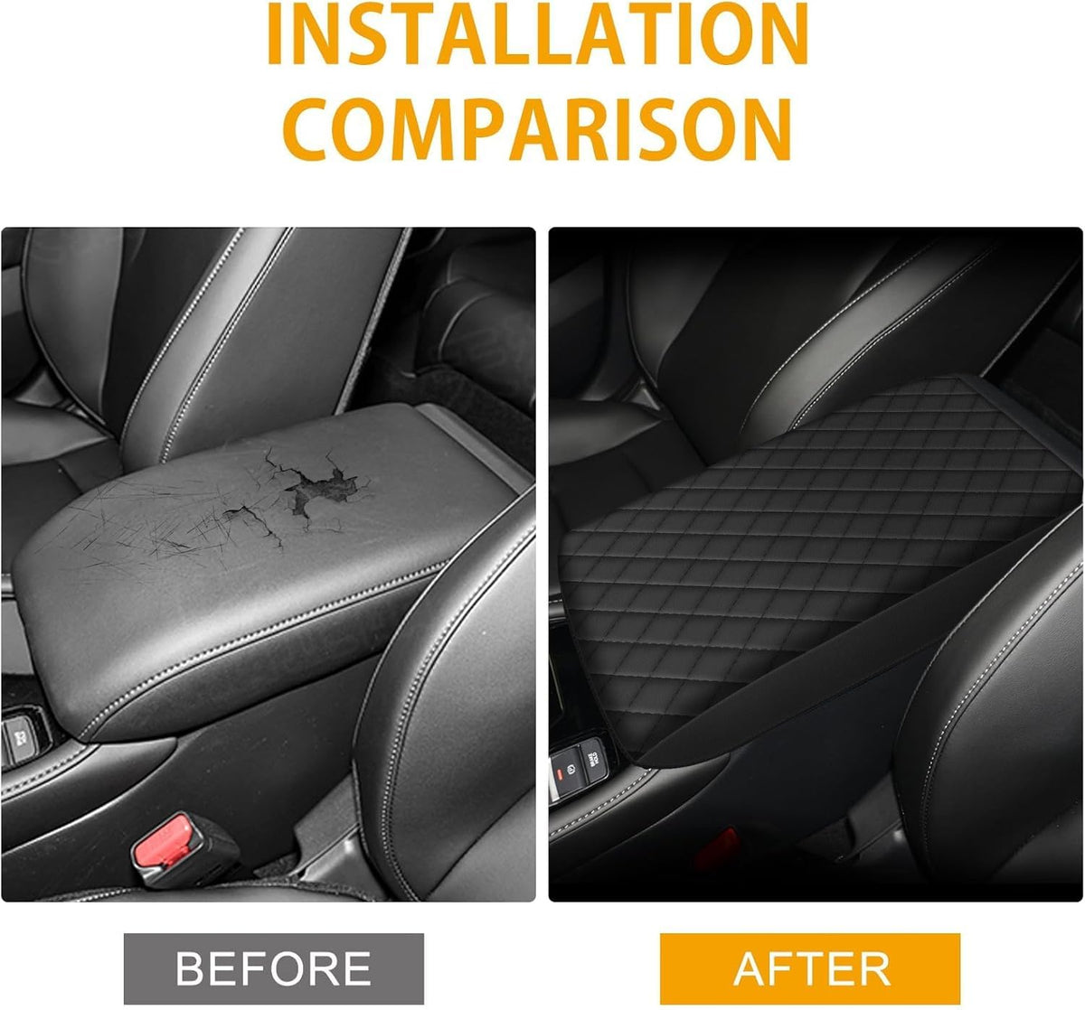 AOMSAZTO armrest pad for Honda Accord 2023-2025 black