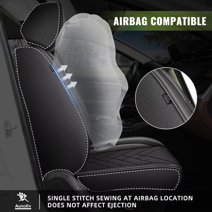AOMSAZTO vehicle seat cover - Waterproof leather for Subaru Crosstrek 2016-2026