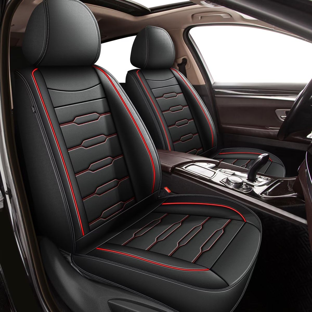 AOMSAZTO vehicle seat cover - Custom fit faux leather for Nissan Rogue 2008-2026
