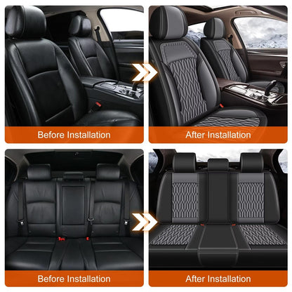 Vehicle seat cover — Custom fit leather for KIA Rio 2013-2025 front seats