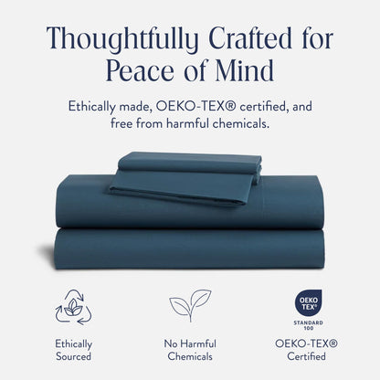 BED_LINEN_SET — Brooklinen luxe core sheet set with fitted and flat sheets plus pillowcases