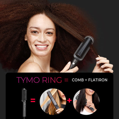 Hair straightener brush — Fast heating and dual voltage technology for women