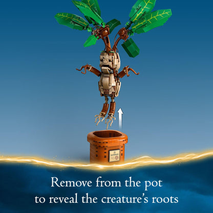 LEGO Harry Potter Mandrake figure and pot plant toy - magical creature playset for kids
