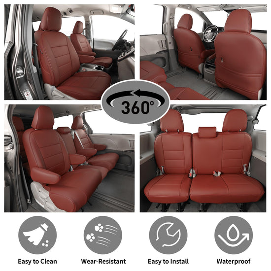 EKR Optima seat covers - Custom fit faux leather for Kia Optima 2016-2020