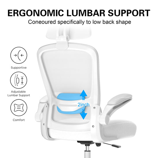 Mimoglad office chair — High back ergonomic design with adjustable support and headrest