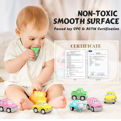 LASCOTON non-riding toy vehicle — 5-in-1 carrier truck with light and sound for toddlers