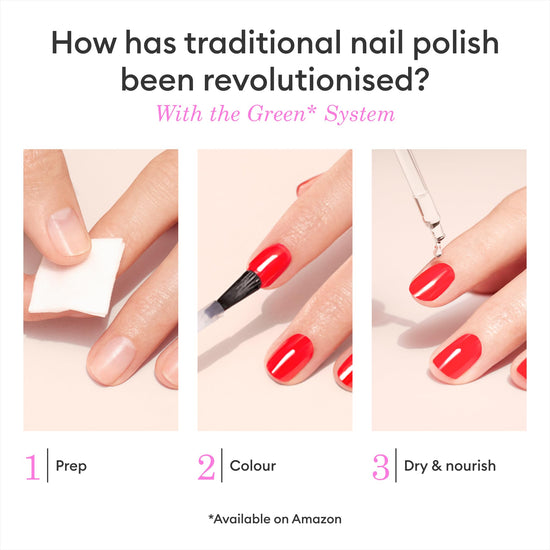 Manucurist Green nail polish — 9-free, plant-based and vegan formula