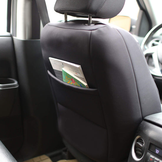 FH Group vehicle seat cover — neoprene for low back seats, airbag compatible, black