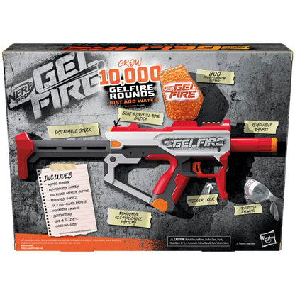 Nerf Pro Gelfire blaster with 10,000 rounds and rechargeable battery