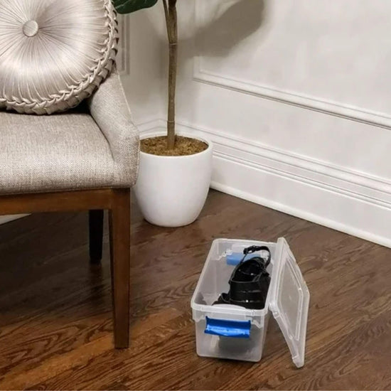 Storage box — Clear plastic and stackable design by HOMZ