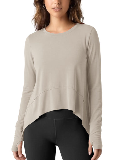 Shirt — Long sleeve with thumb holes for women by ODODOS