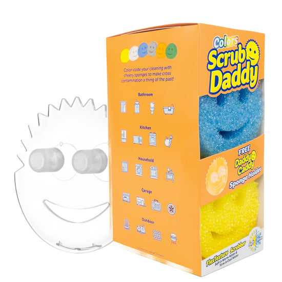 Utility sponge — Scrub Daddy sponges with Daddy caddy 6ct set