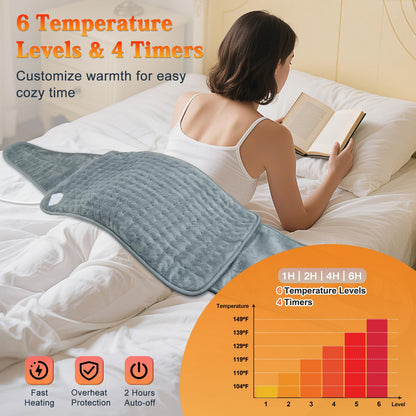 Electric heating pad — relief for back pain and period cramps