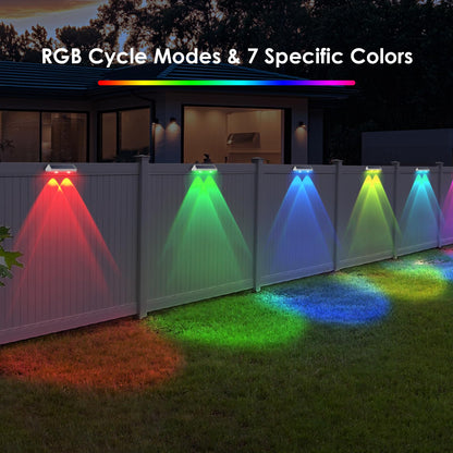 Light fixture — Solar-powered outdoor fence lights by Lianglome