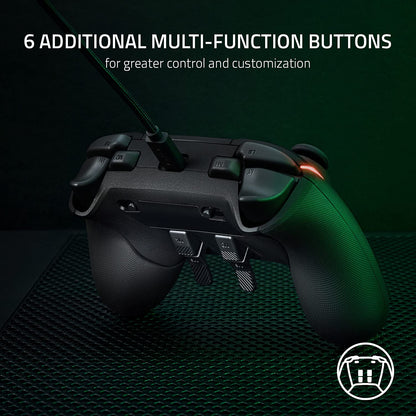 Razer Wolverine V2 Chroma controller — wired design with RGB lighting