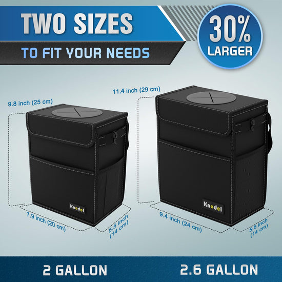 K KNODEL trash can — waterproof and leak-proof with lid and hanging design