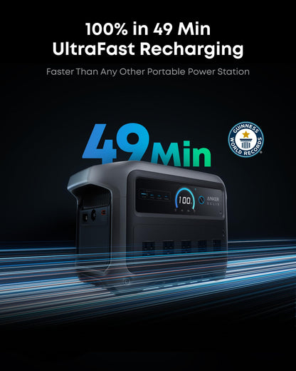 Anker SOLIX C1000 Gen 2 electricity generator — 2,000W solar power station with 49 min full charge time