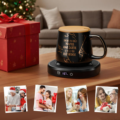Bsigo smart coffee mug warmer — temperature setting and auto shut off features