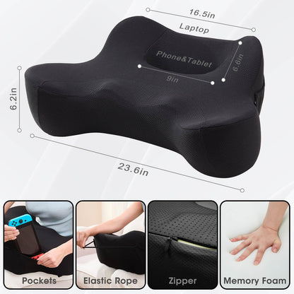 cooloo8 reading pillow — versatile lap desk for comfortable use