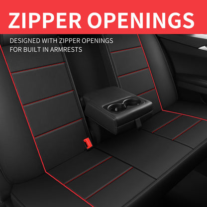HChengkikz vehicle seat cover — Quilted leather, waterproof, airbag compatible