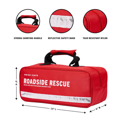 Swiss Safe first aid kit with bonus mini kit for travel and home use