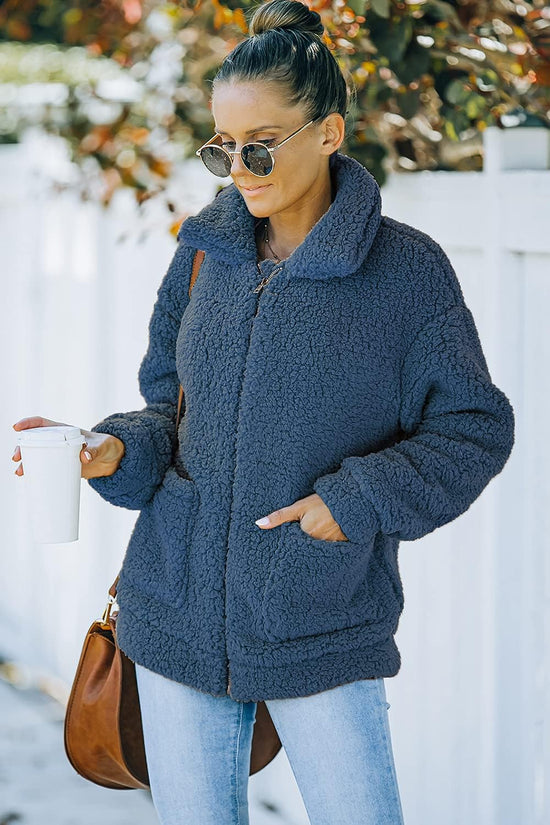 PRETTYGARDEN coat — Sherpa fleece oversized warm outerwear clothing.PRETTYGARDEN coat — Sherpa fleece oversized trendy warm outerwear clothing.