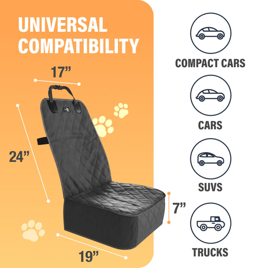 Active Pets vehicle seat cover — waterproof front seat protector for pets