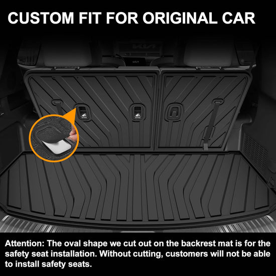 AOMSAZTO cargo mat - TPE all weather trunk cover for 2020-2024 Kia Telluride