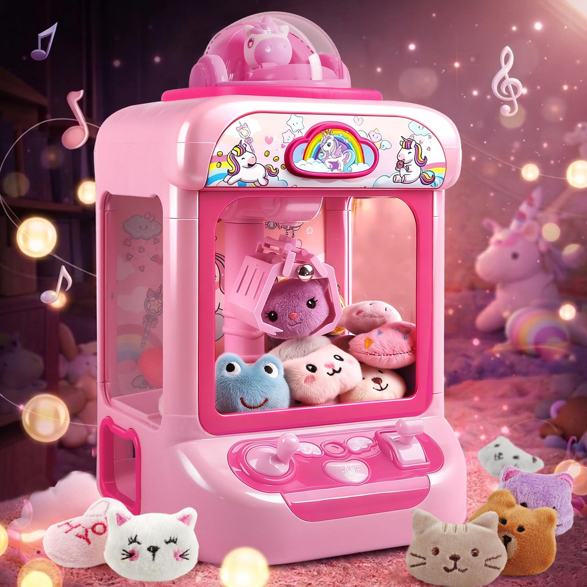 TingingYuli claw machine with mini plush toys for kids