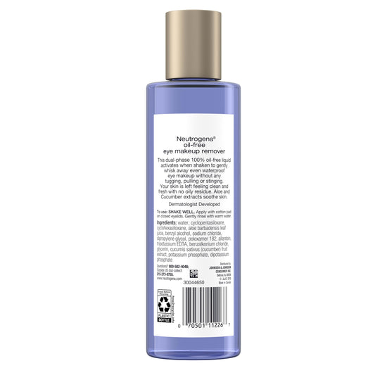Neutrogena skin cleaning agent — oil-free eye makeup remover and cleanser