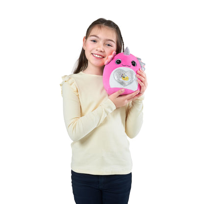Toy figure — Rainbocorns Eggzania plush surprise with animal soft toy by ZURU