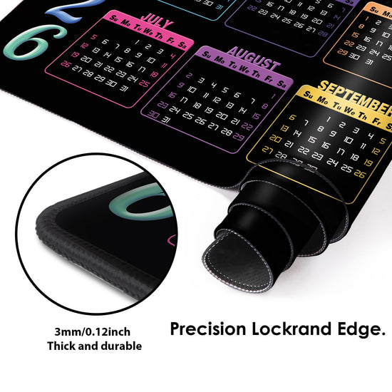 Galdas mouse pad — extra large non-slip rubber with stitched edges for home office