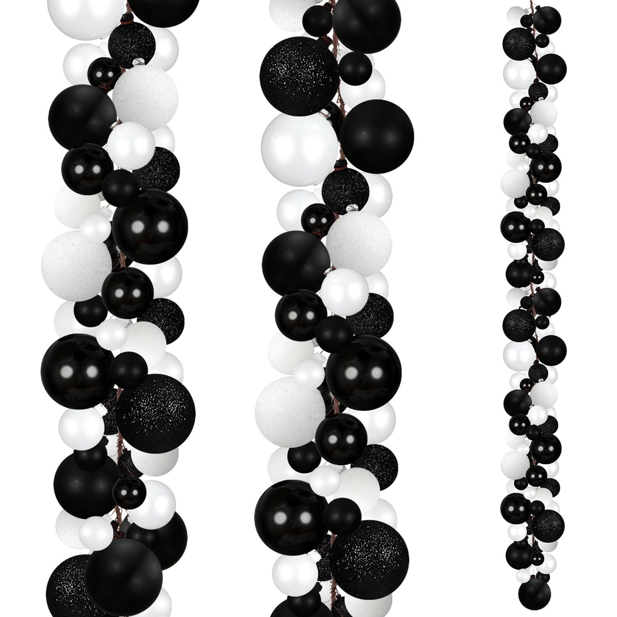 Yuxung garland — 6 ft Christmas ball ornaments for indoor and outdoor decoration accessories