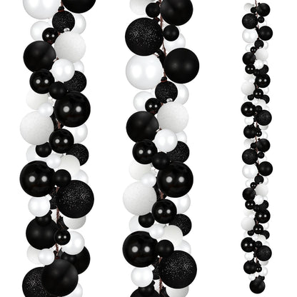 Yuxung garland — 6 ft Christmas ball ornaments for indoor and outdoor decoration accessories
